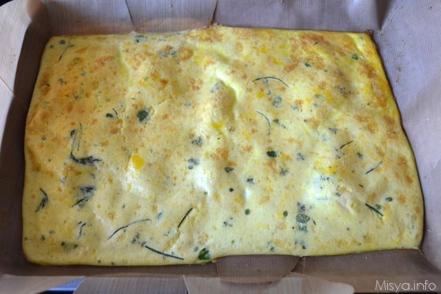 Rotolo di frittata al forno 4
