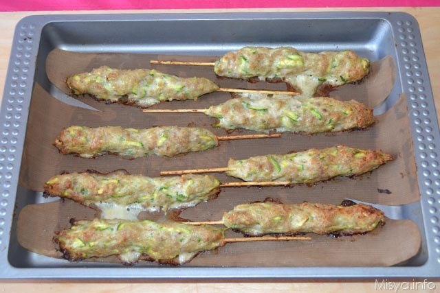 Arrosticini di pollo e zucchine 5