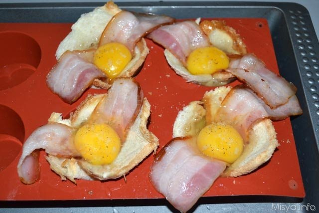 Cestini di uova e bacon 7