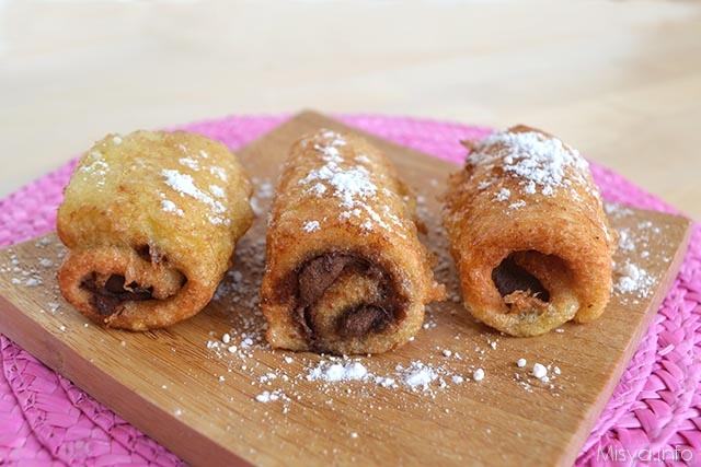 Rotolini di pancarre aala nutella