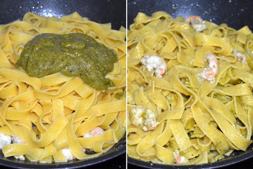 4 tagliatelle in padella