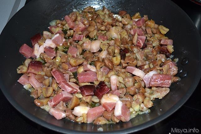 Tagliatelle con castagne e speck 6