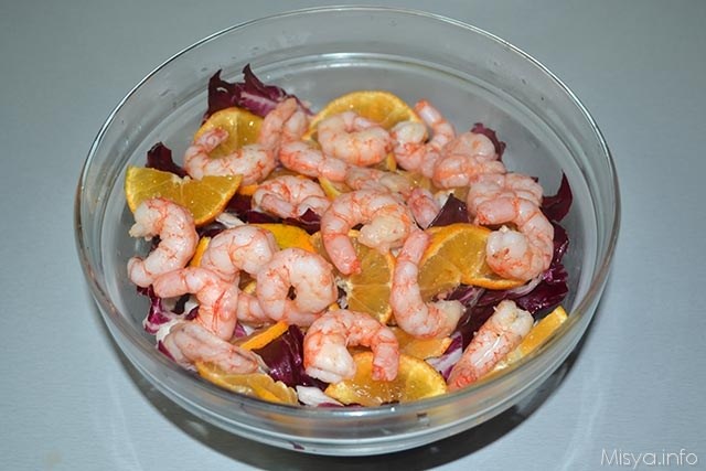 Insalata di radicchio e gamberi 10