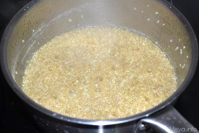 Quinoa con zucchine e pinoli 5