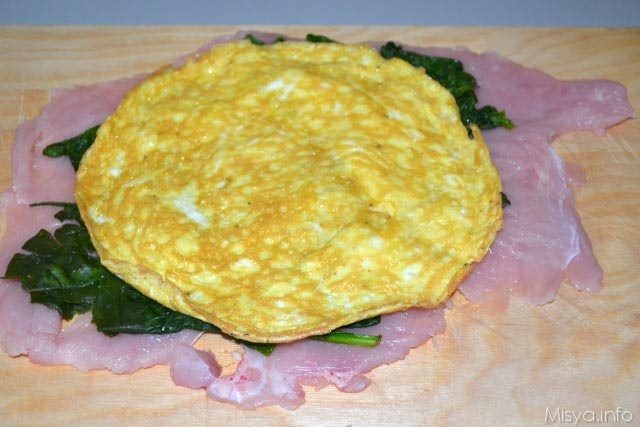 Rotolo di tacchino con spinaci 8