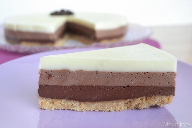 Torta ai tre cioccolati