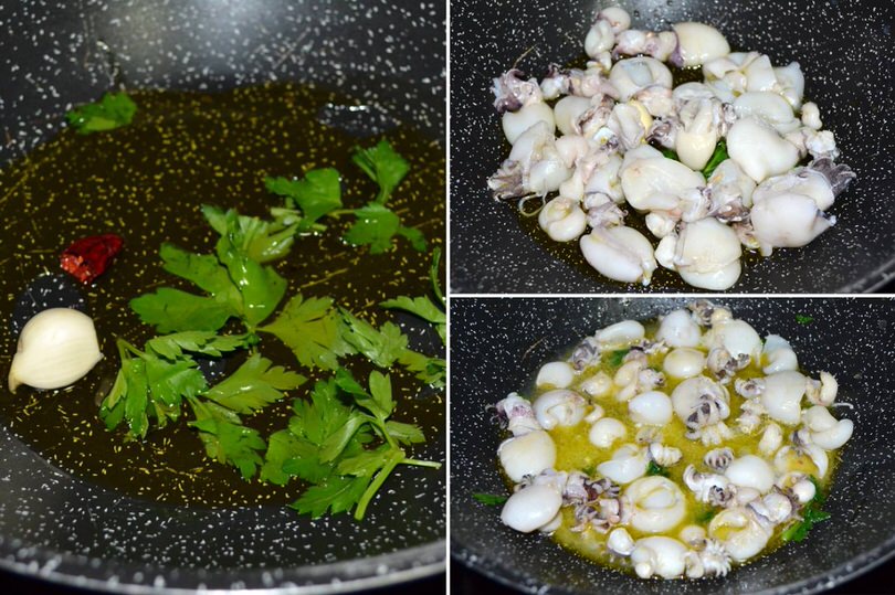 2 seppioline in padella