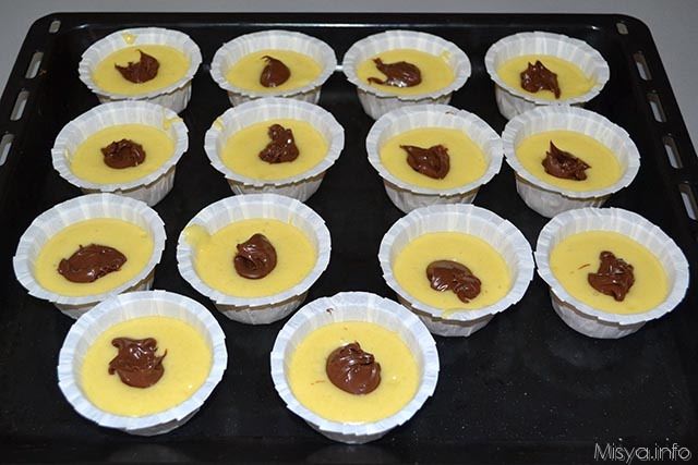 Muffin yogurt e nutella 8