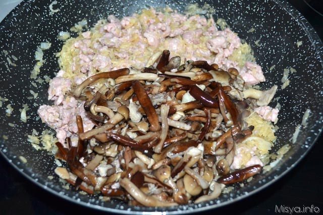 risotto salsicce pioppini 6