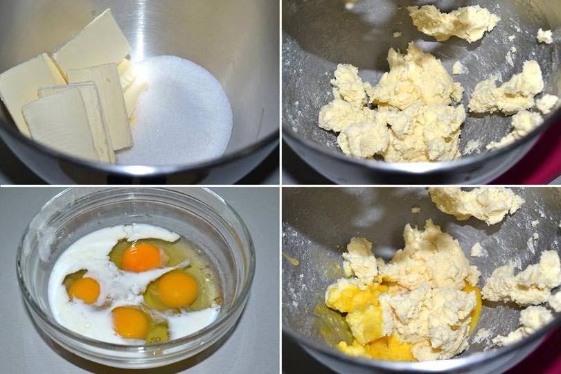 1 impastare burro e zucchero