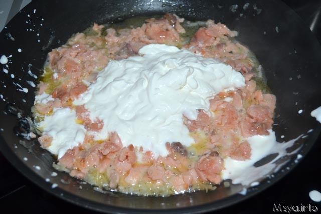 Farfalle al salmone 5