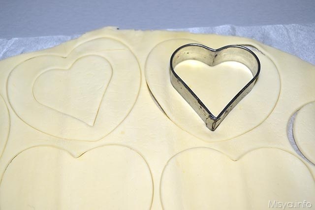 Cuori di pasta sfoglia 2