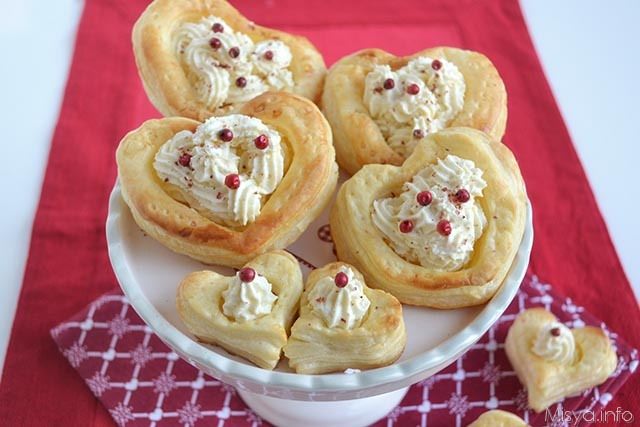 Vol au vent a cuore - Ricetta di Misya