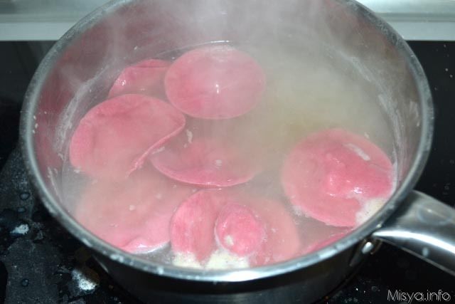 Ravioli di barbabietola al gorgonzola 7