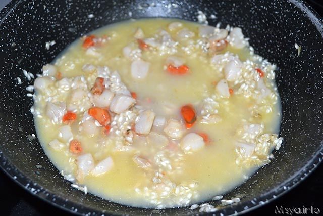 Risotto con capesante 7