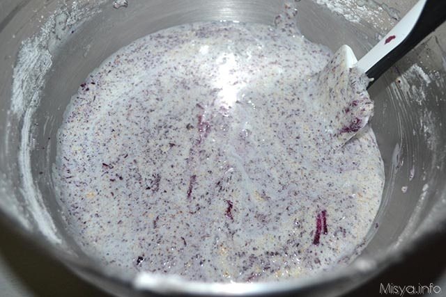 Torta di albumi e carote viola 10