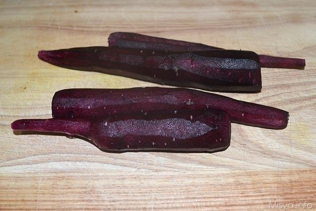 Torta di albumi e carote viola 2