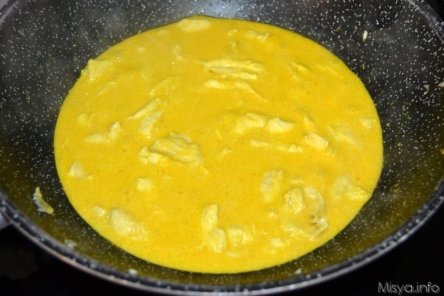 pollo al curry e latte di cocco 7