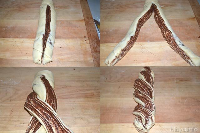 Brioche intrecciata alla nutella 11