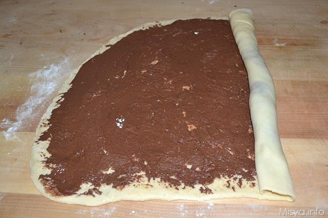 Brioche intrecciata alla nutella 9