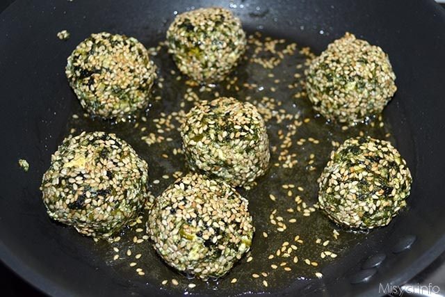 Polpette di tofu e spinaci 10