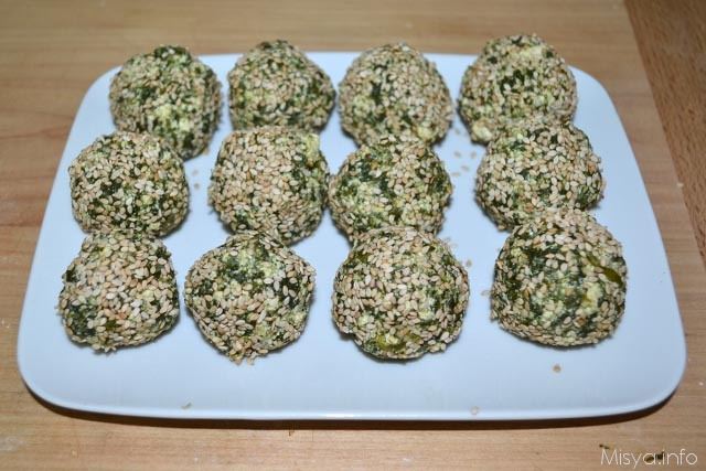 Polpette di tofu e spinaci 8