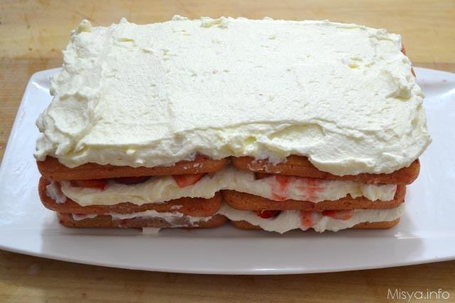Tiramisu cioccolato bianco e fragole 11