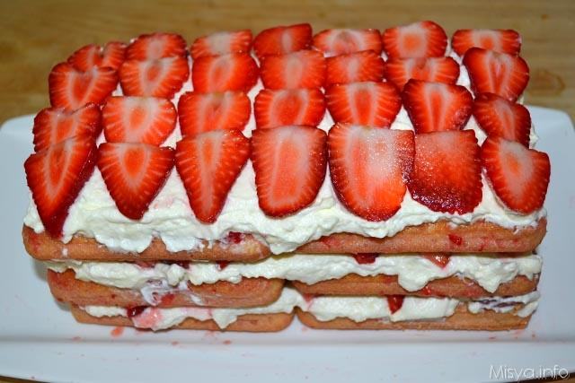 Tiramisu cioccolato bianco e fragole 12