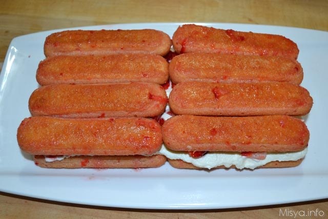 Tiramisu cioccolato bianco e fragole 8