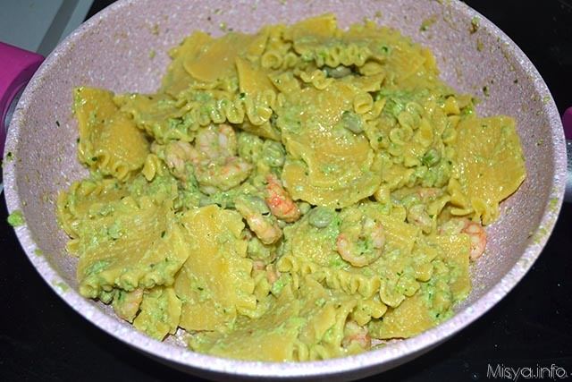 pasta con fave e gamberi 10