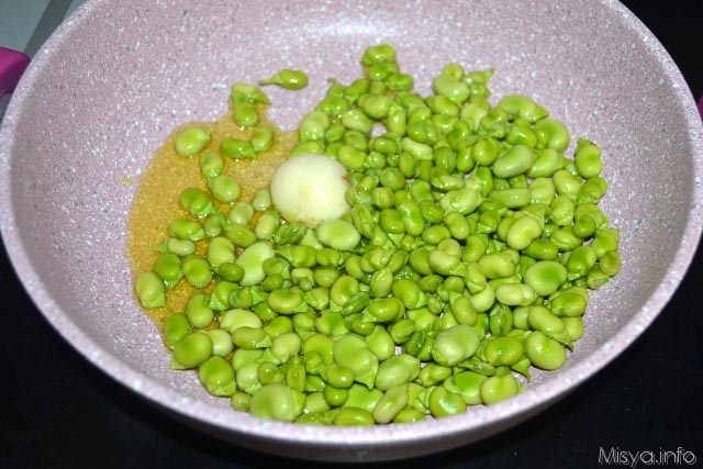 pasta con fave e gamberi 3