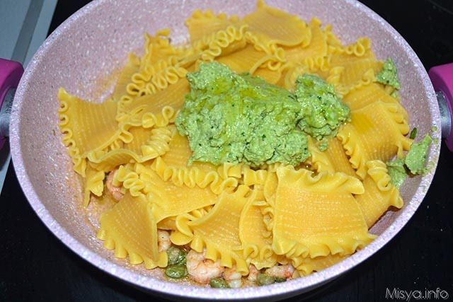 pasta con fave e gamberi 9