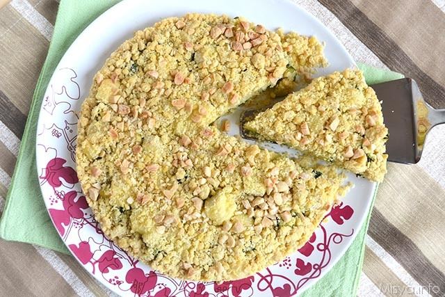 Sbriciolata salata con zucchine e brie