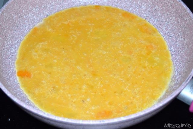 Omelette bacon e provola 4