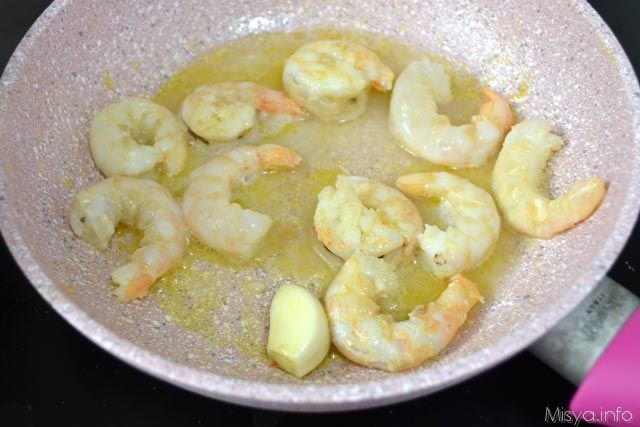 Risotto agli agrumi e gamberi 7b