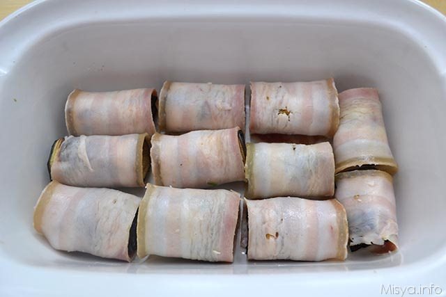 Involtini di melanzane con bacon 9