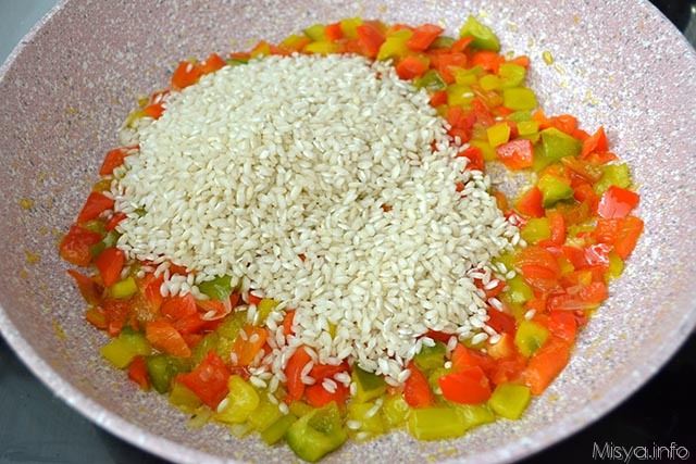 Risotto ai peperoni 4