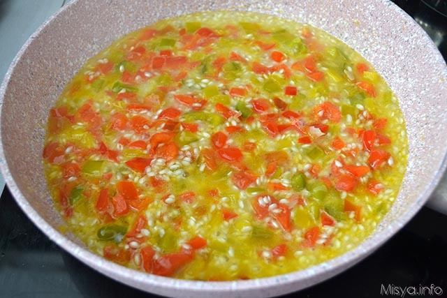 Risotto ai peperoni 5