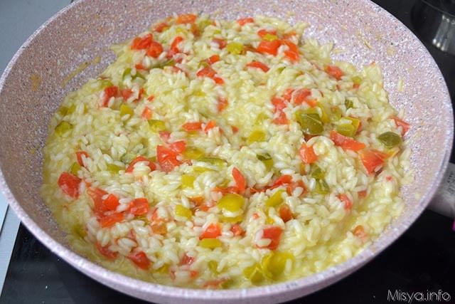 Risotto ai peperoni 7