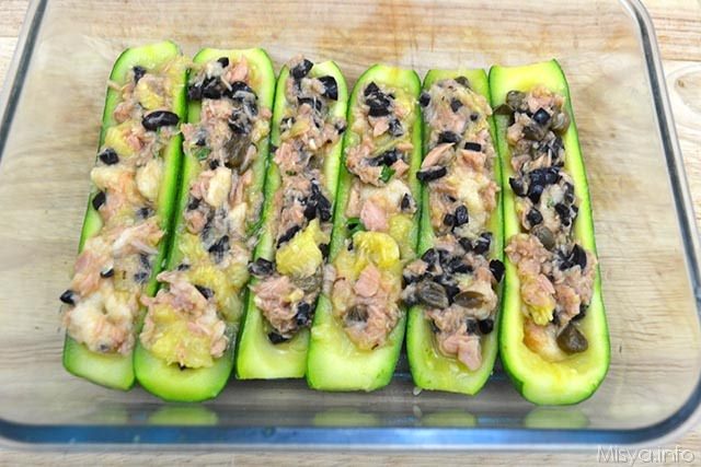 Zucchine ripiene di tonno 9