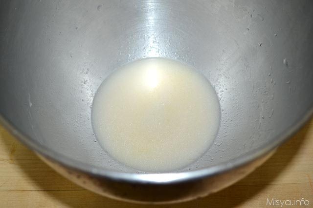 1 sciogliere lievito