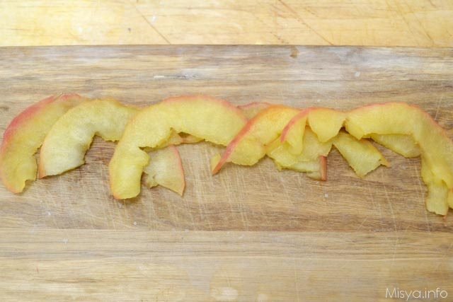 14 formare roselline di mele