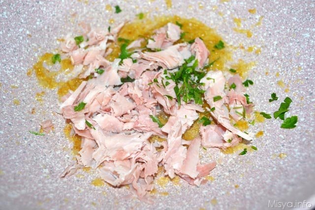 3 prosciutto nella padella