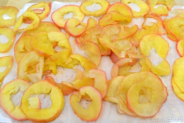 9 far asciugare le mele