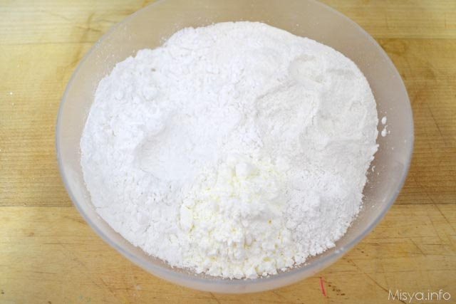 1 farina di riso e fecola