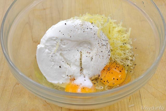 3 ricotta uova parmigiano