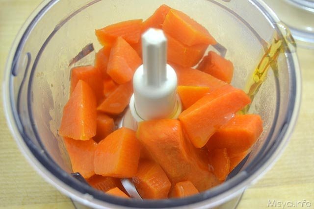 5 passare zucca nel mixer