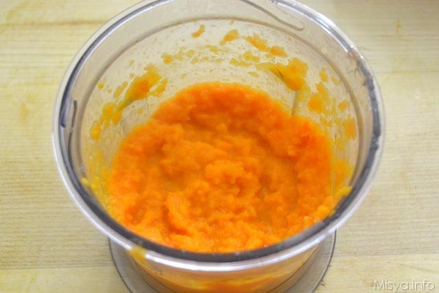 6 passare zucca nel mixer