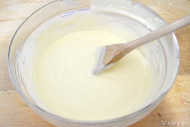 6 sciogliere cioccoalto bianco