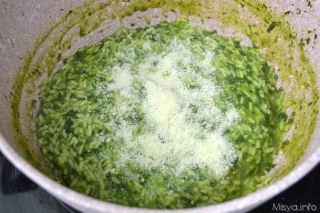 9 aggiungere parmigiano